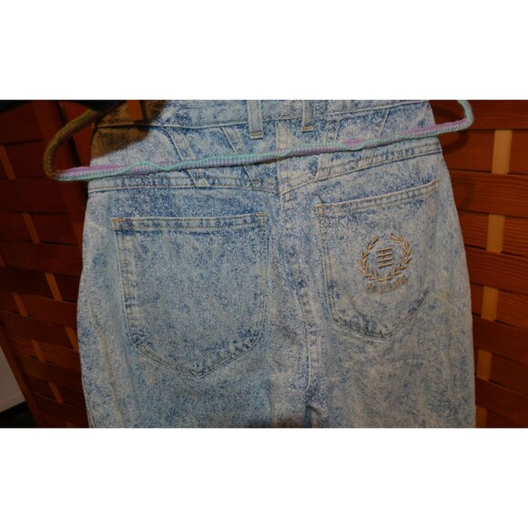 Vintage Blue Jeans Acid Wash,  High Waist, Peg Leg P. S. Gitano - Picture 4 of 6